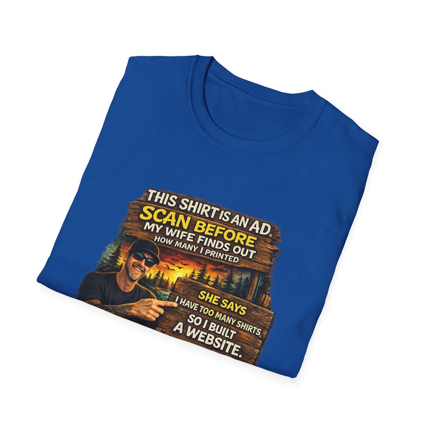 ‘Scan Before My Wife Finds Out’ Graphic Tee