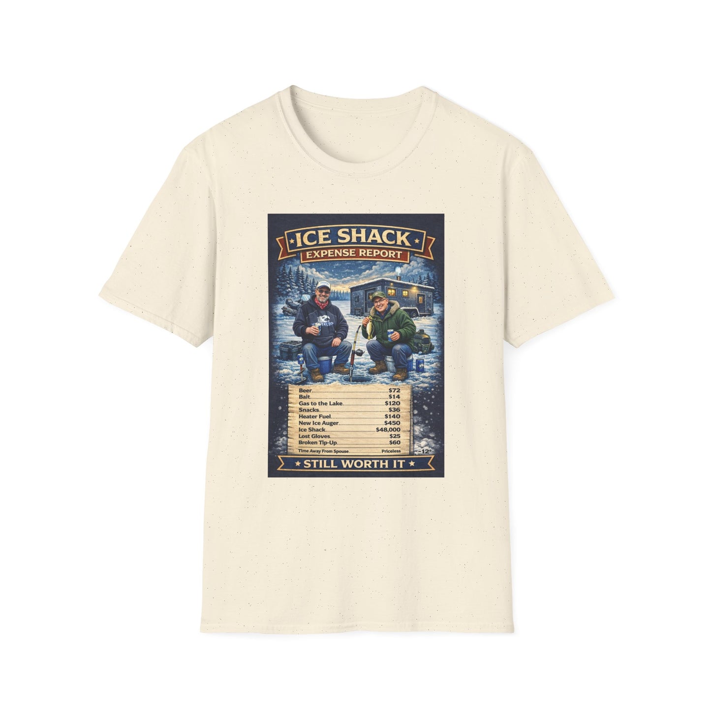 ‘Ice Shack Expense’ Report Tee