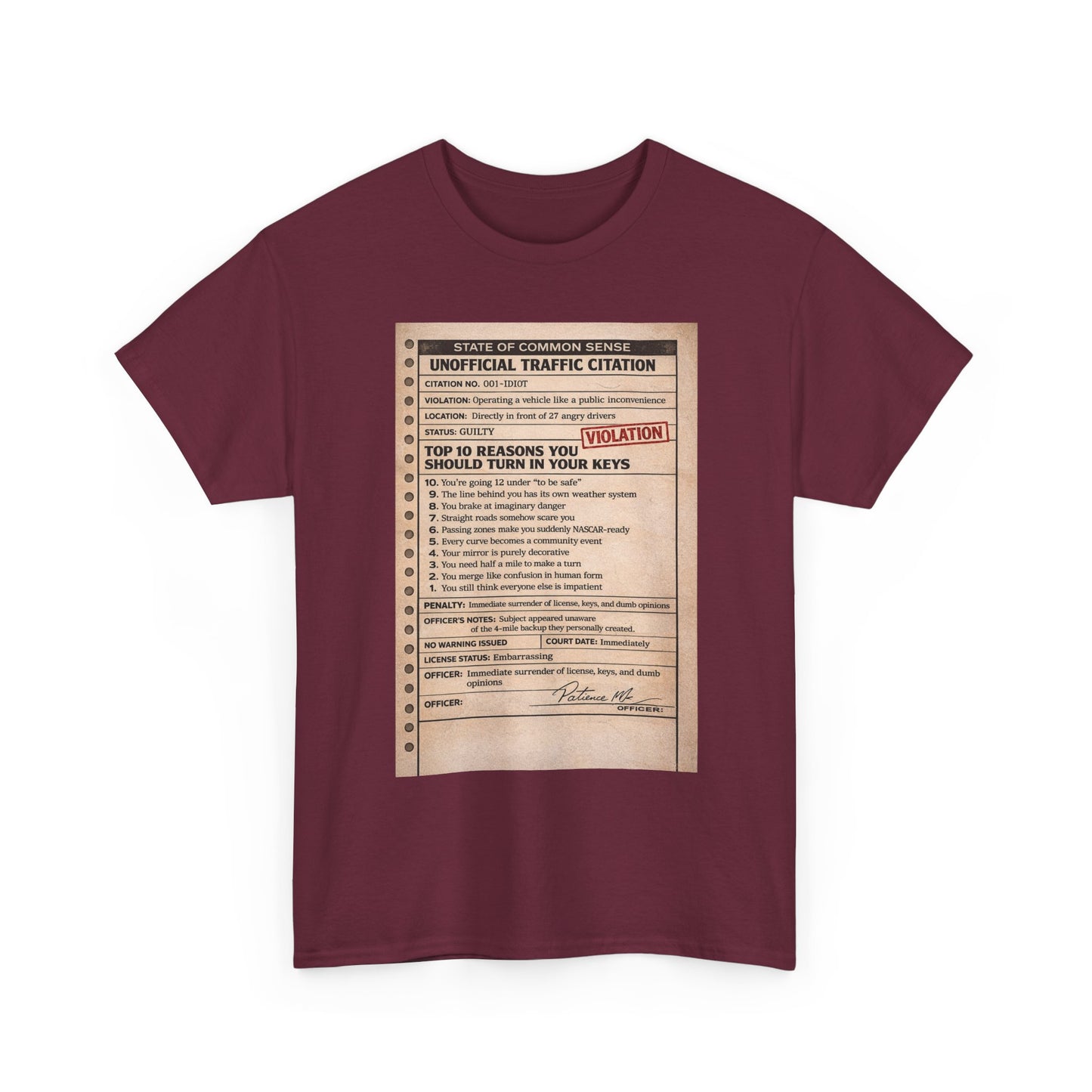 ‘You Can’t Drive’ tee