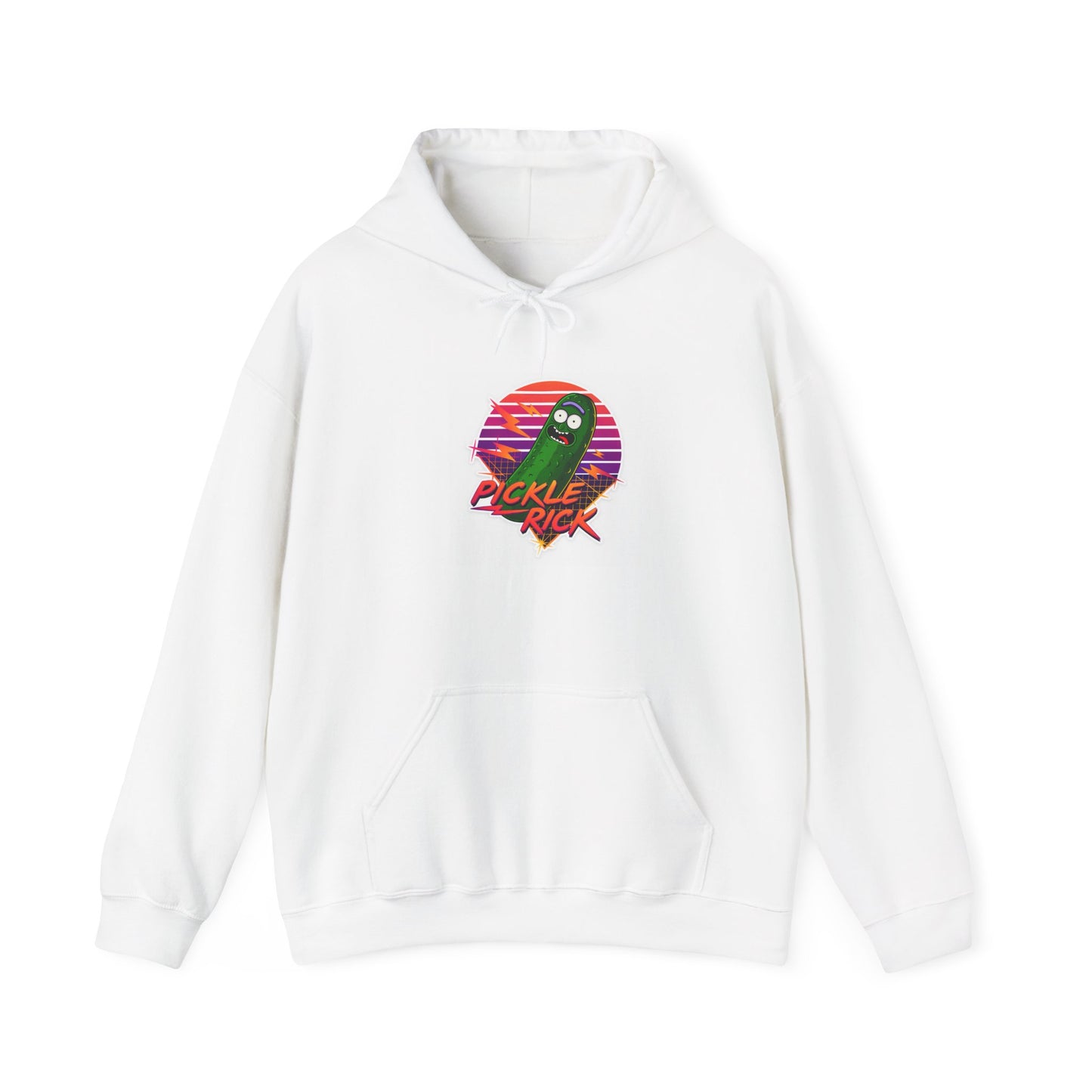 Retro Vaporwave Pickle Rick hoodie