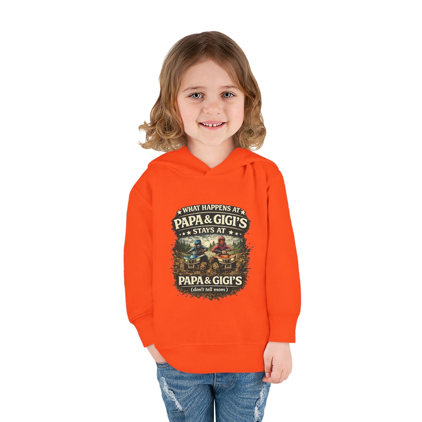 ‘What Happens at Papa & Gigi's Stays at Papa & Gigi's’ Toddler Hoodie
