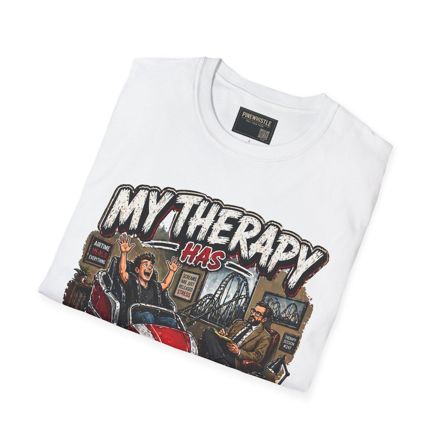 ‘My Therapy Has Restraints' Roller Coaster Tee
