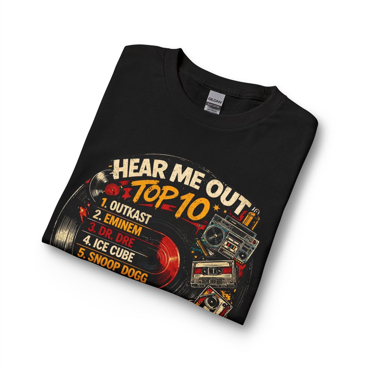 ‘Hear Me Out’ Top 10 Rap Legends Vintage Long Sleeve Tee