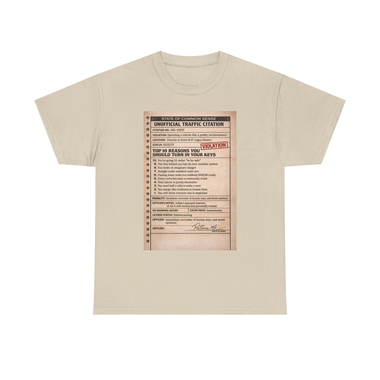‘You Can’t Drive’ tee