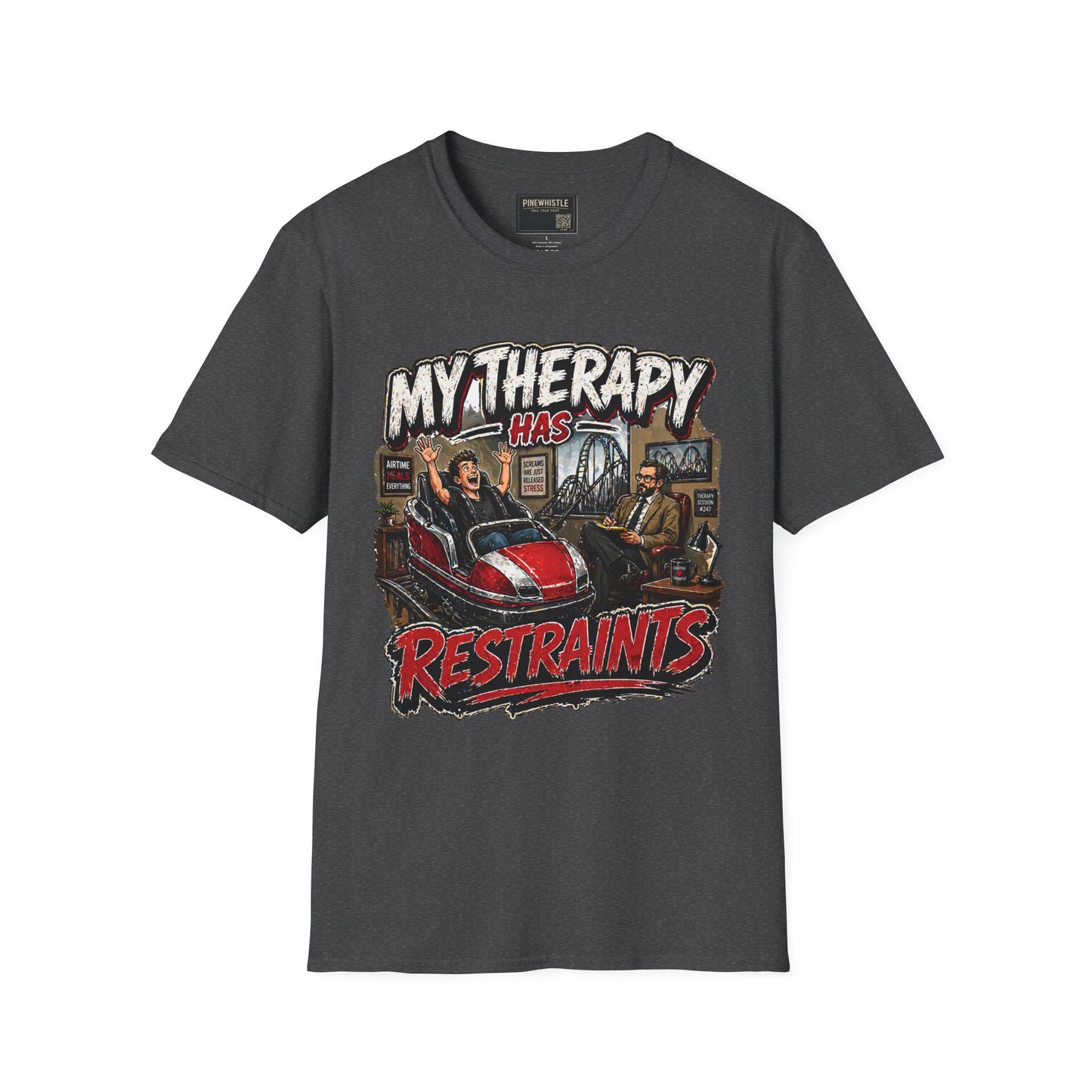 ‘My Therapy Has Restraints' Roller Coaster Tee