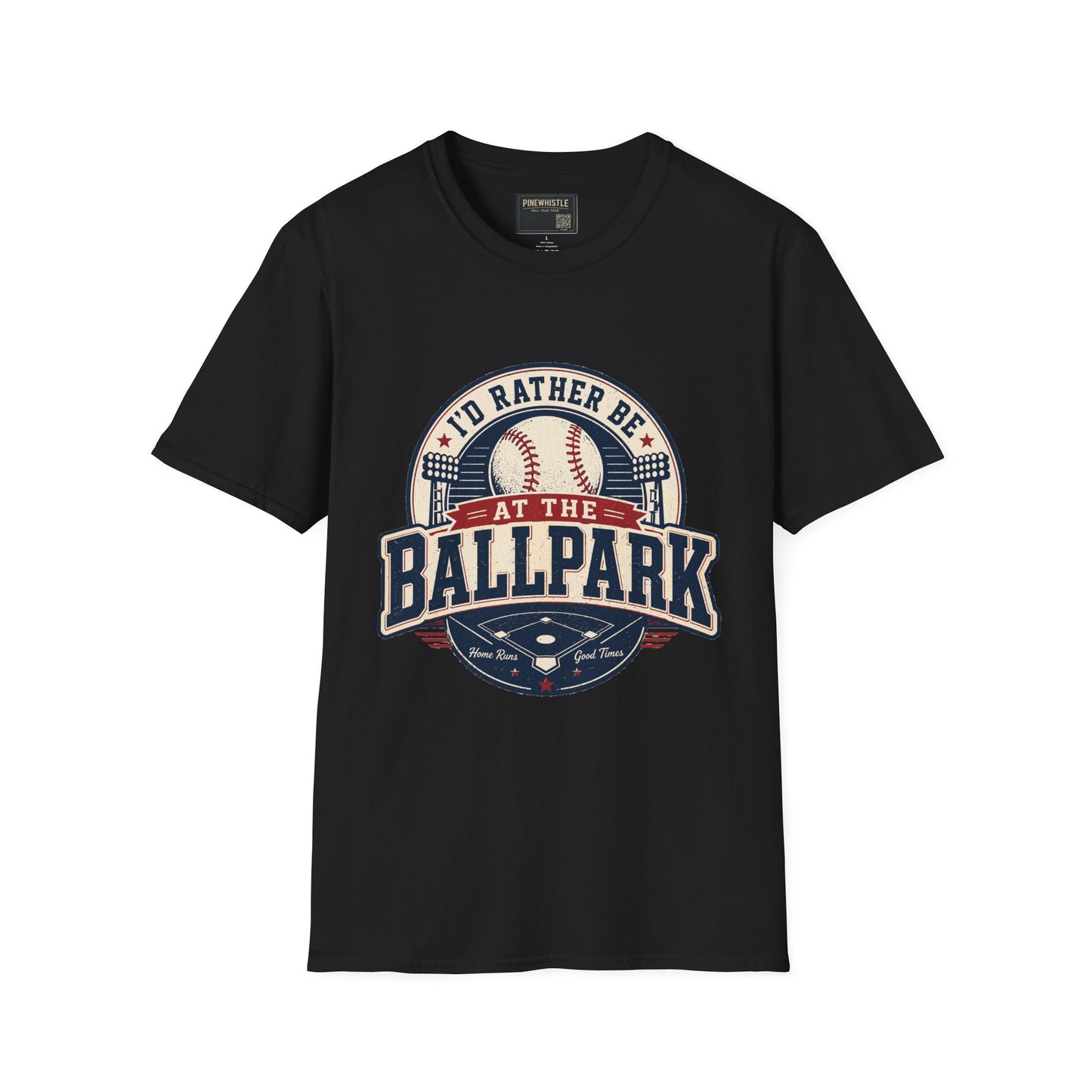 ‘I'd Rather Be At The Ballpark’ Baseball Tee