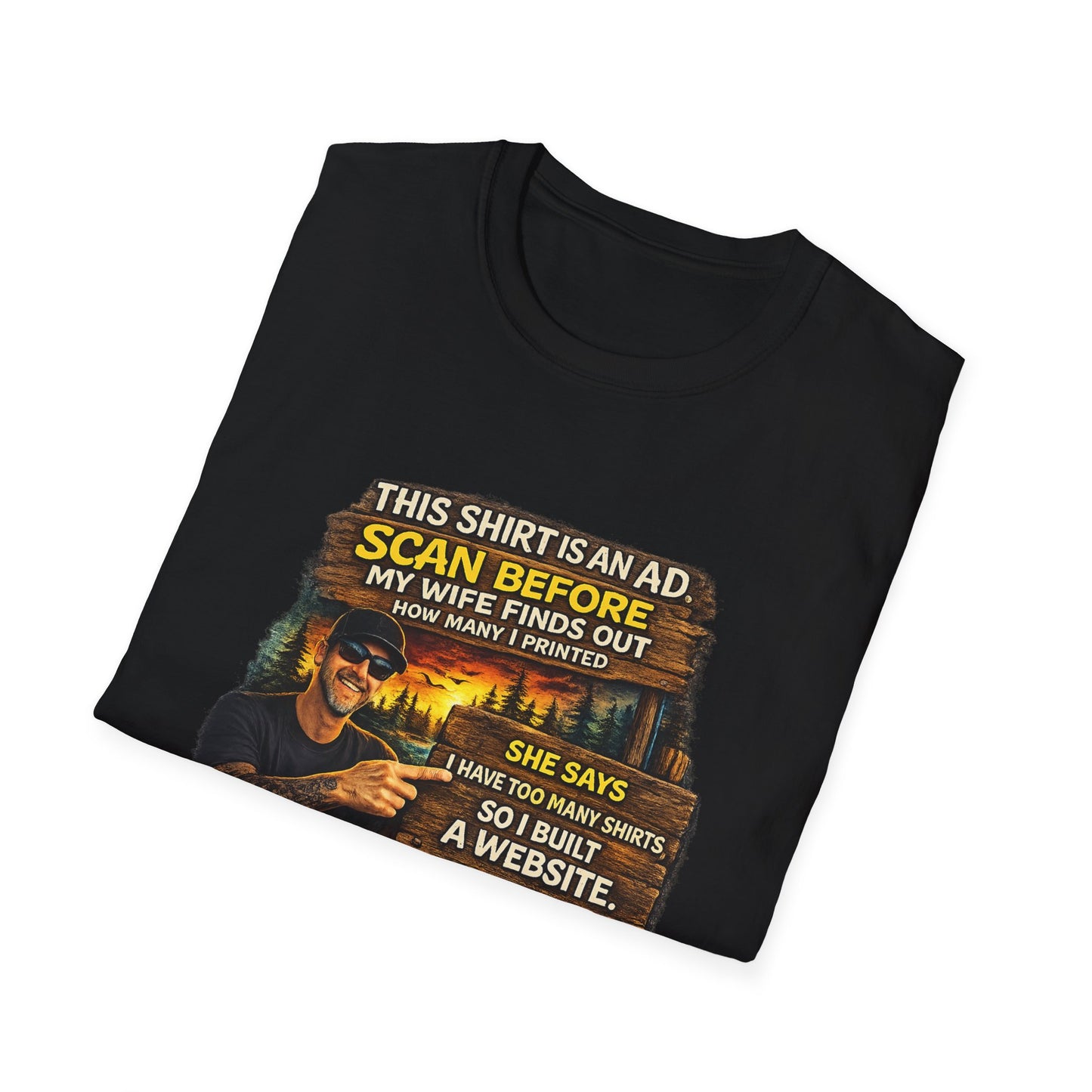 ‘Scan Before My Wife Finds Out’ Graphic Tee