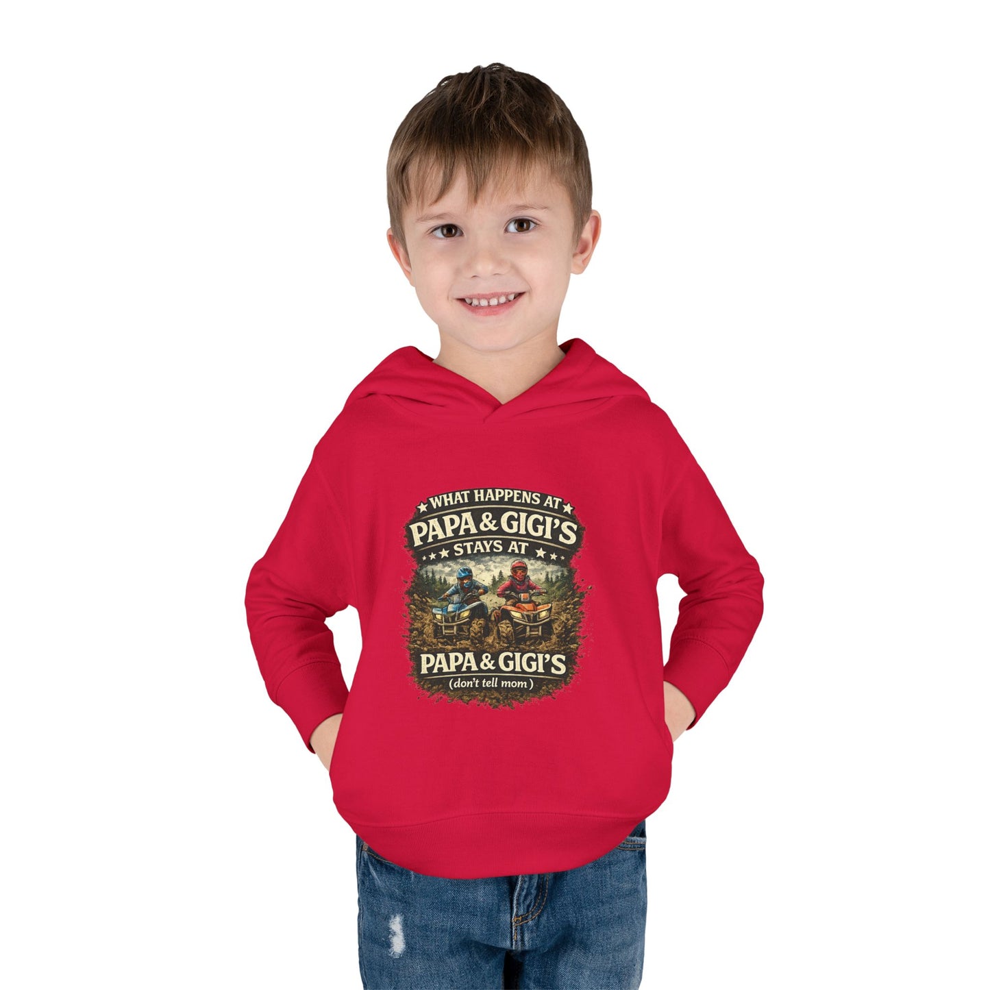 ‘What Happens at Papa & Gigi's Stays at Papa & Gigi's’ Toddler Hoodie