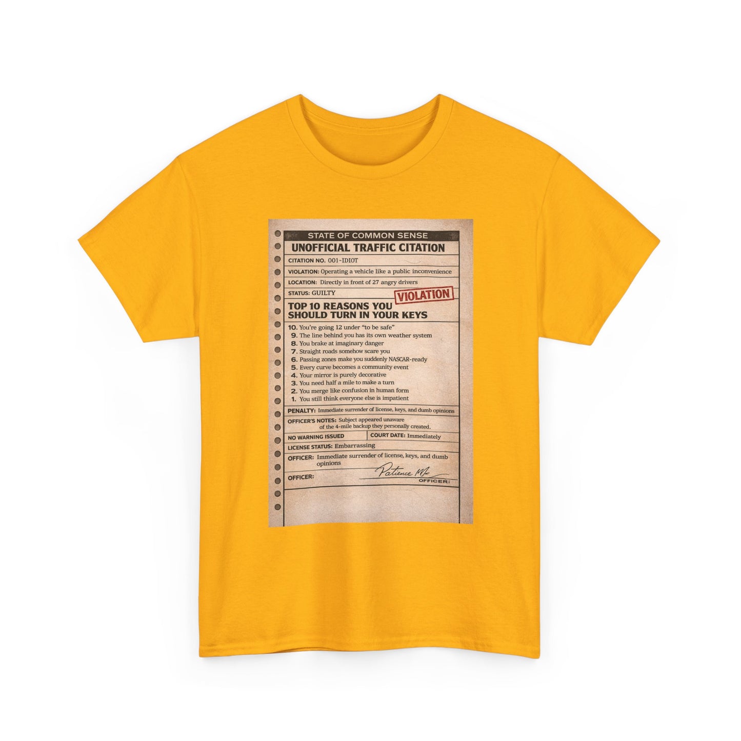 ‘You Can’t Drive’ tee