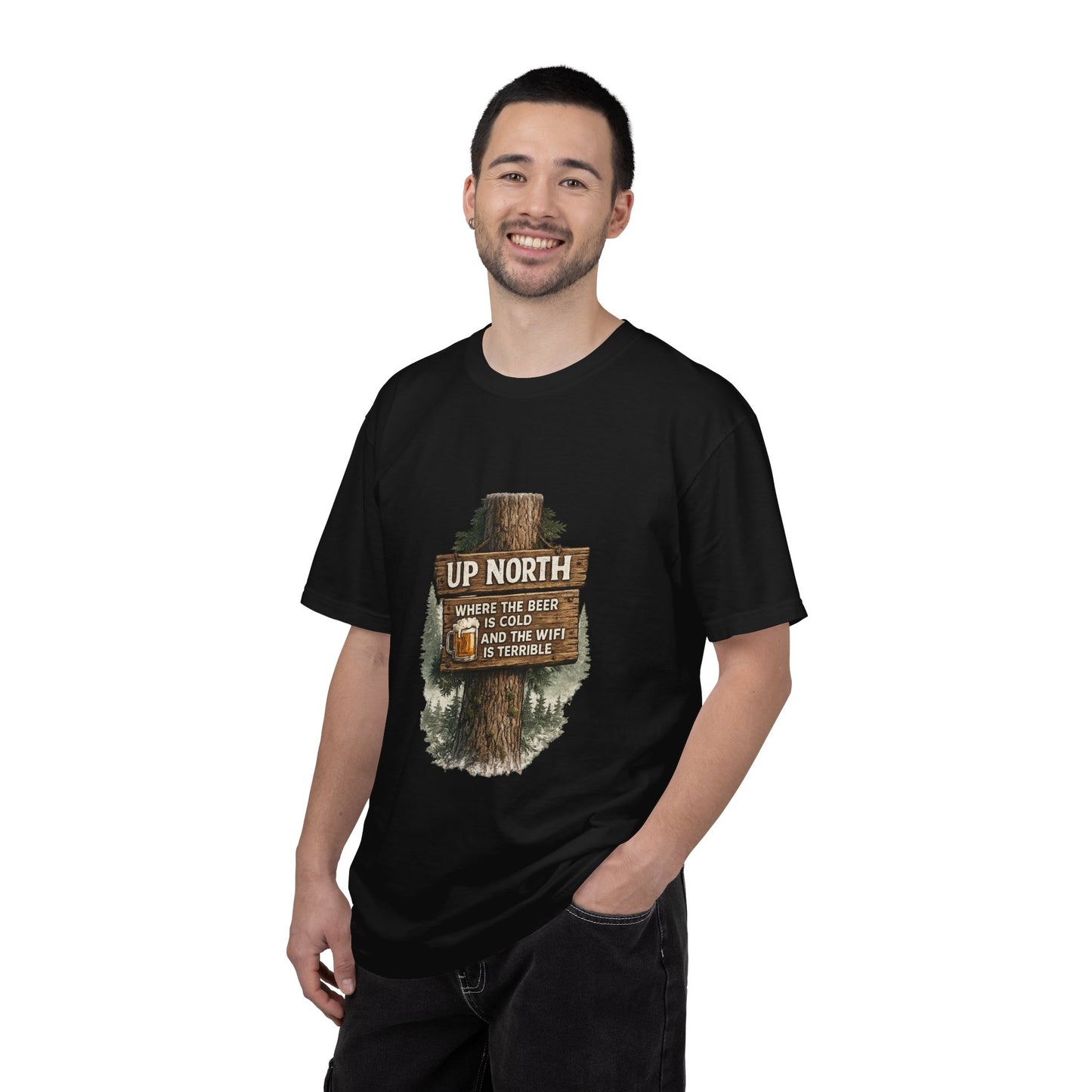 ‘Up North’ Wood Sign Tee
