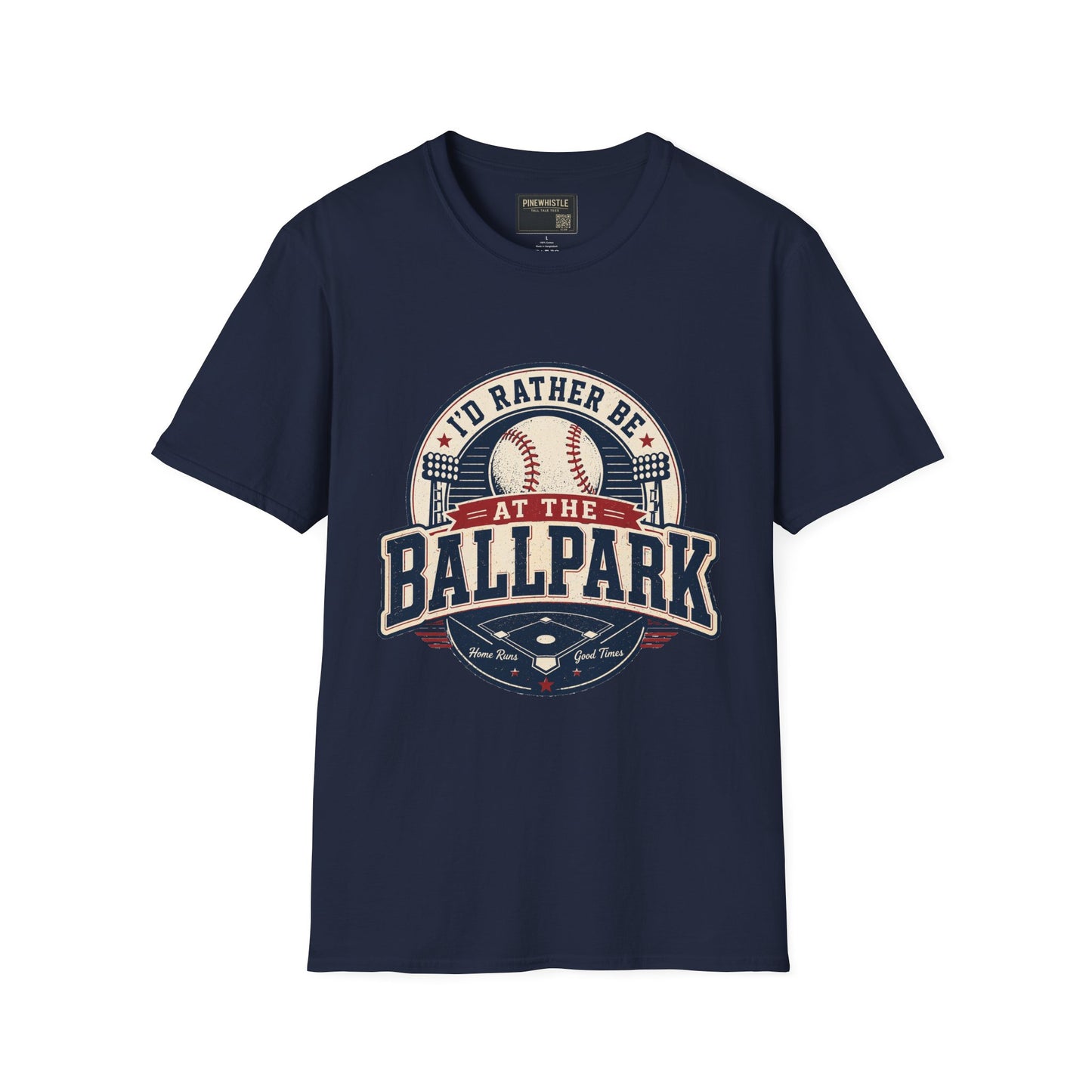 ‘I'd Rather Be At The Ballpark’ Baseball Tee