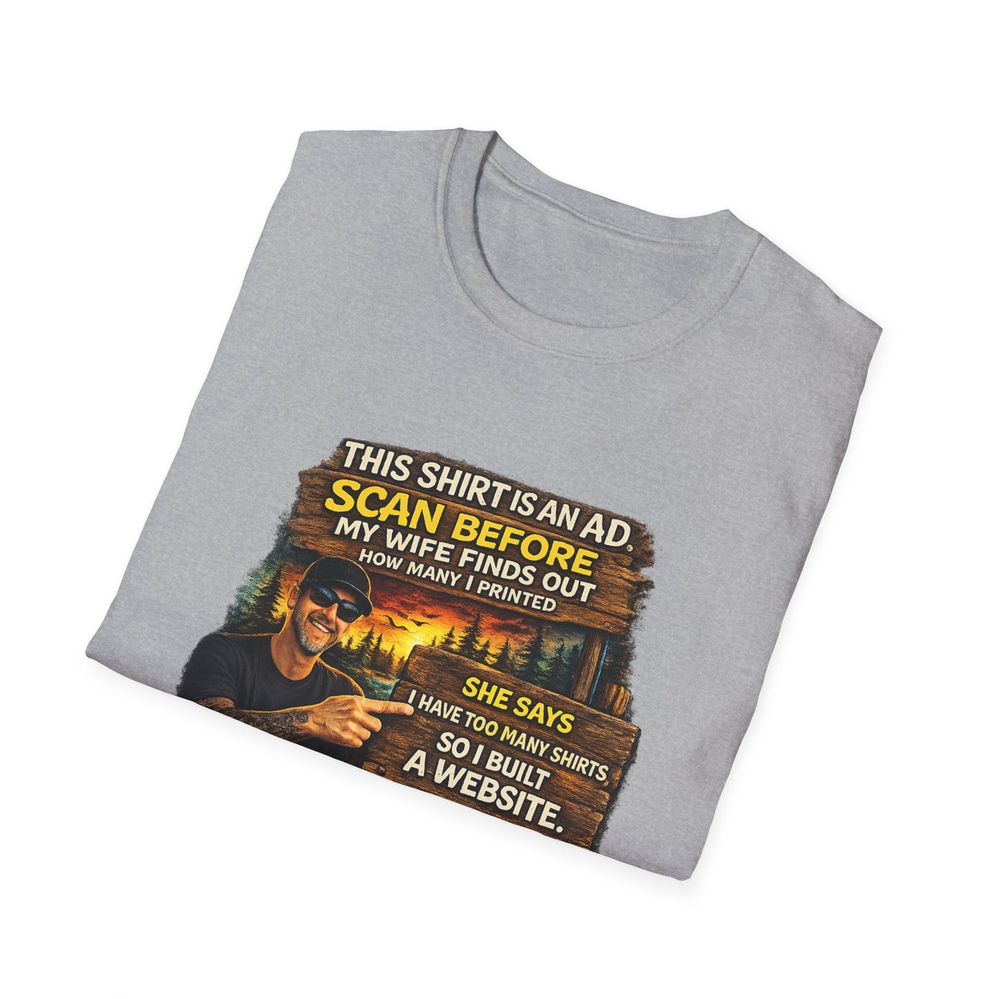 ‘Scan Before My Wife Finds Out’ Graphic Tee