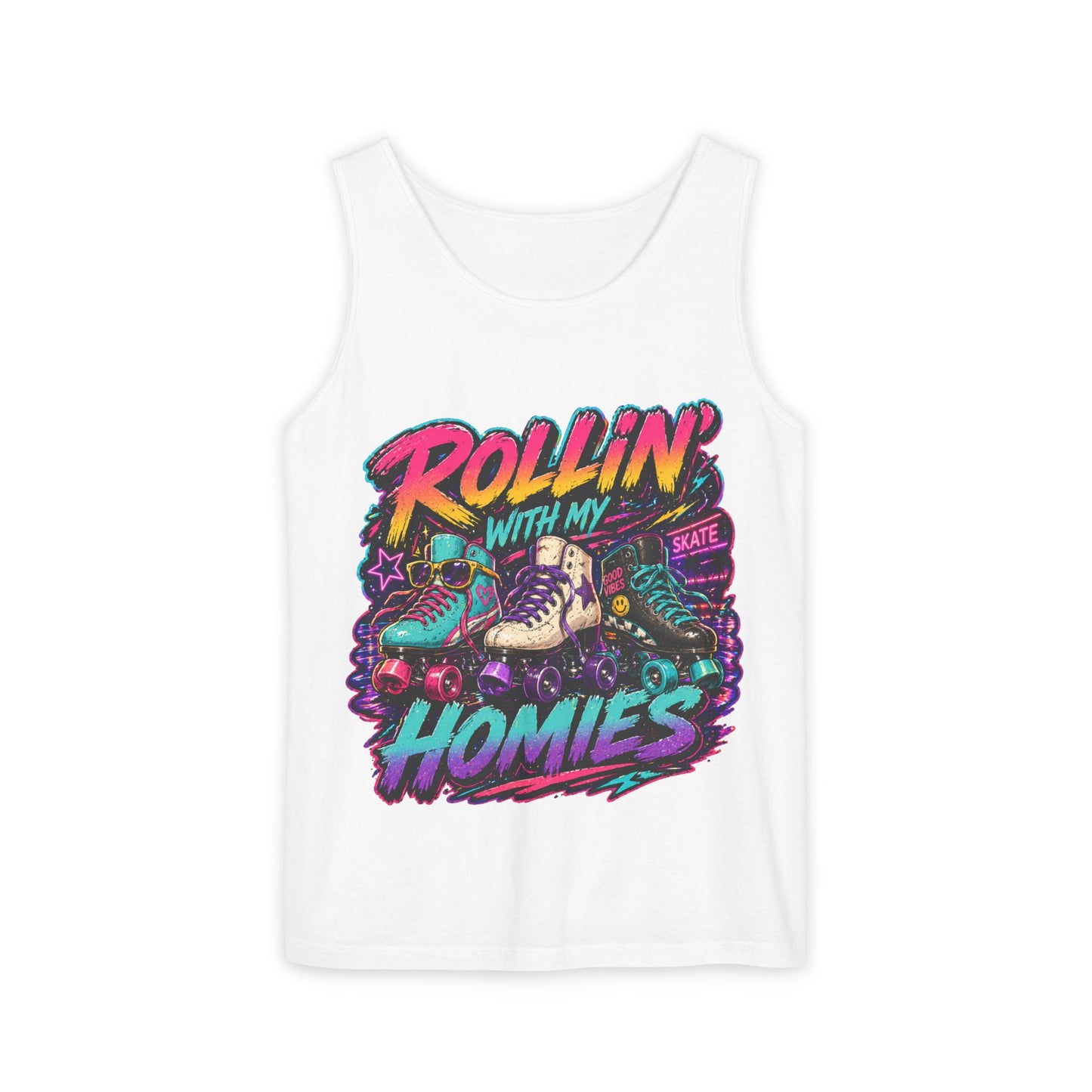Roller Skating ‘Rollin' With My Homies’ tank
