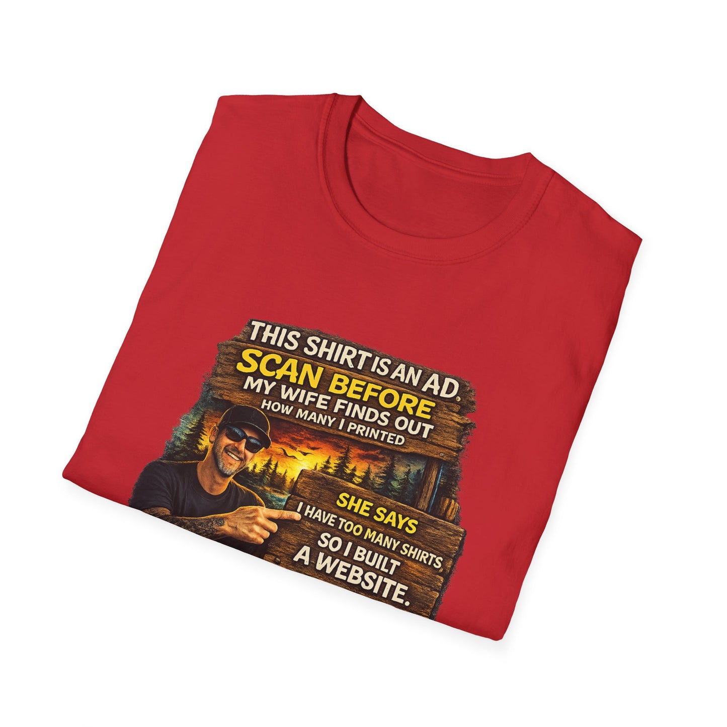 ‘Scan Before My Wife Finds Out’ Graphic Tee