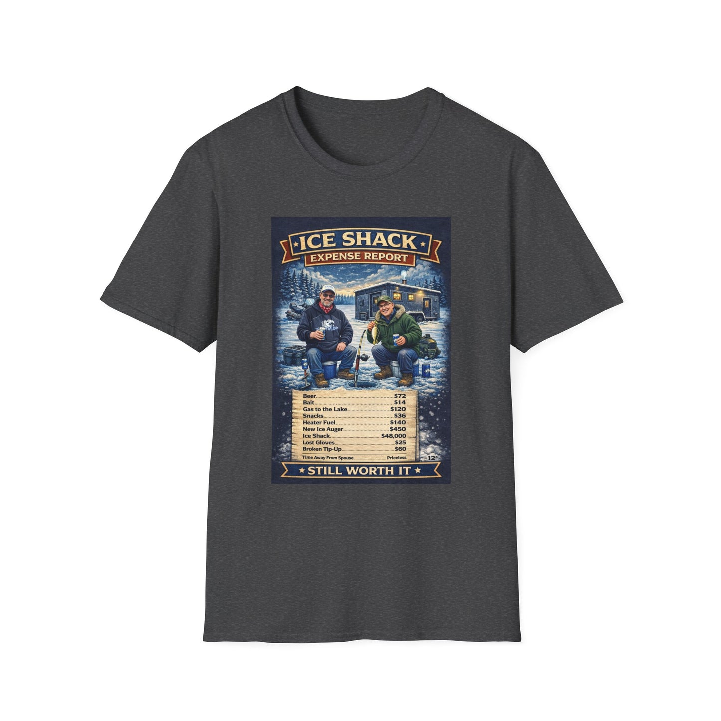 ‘Ice Shack Expense’ Report Tee