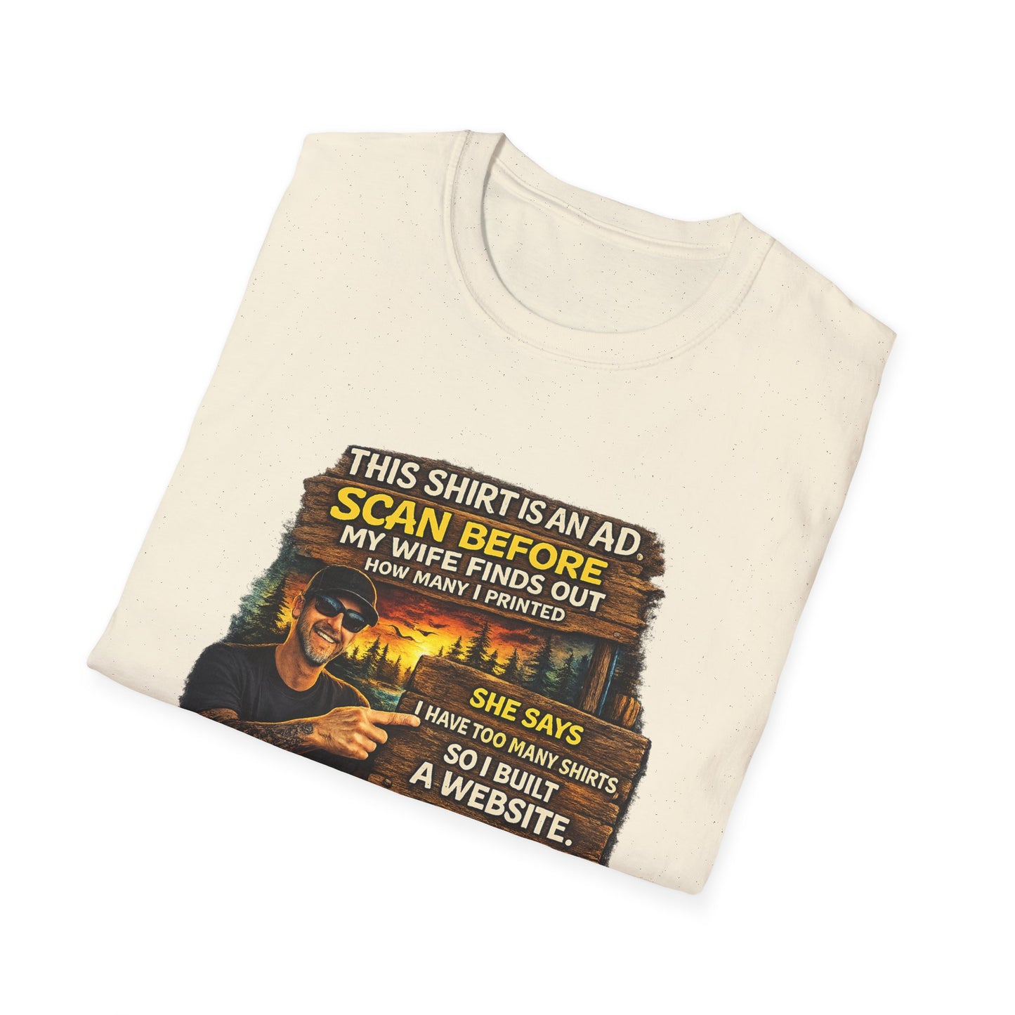 ‘Scan Before My Wife Finds Out’ Graphic Tee