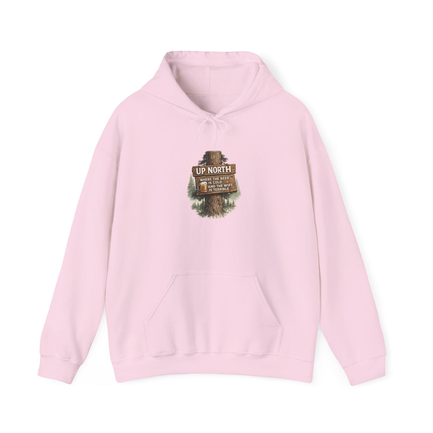 ‘Up North' Wood Sign Hoodie