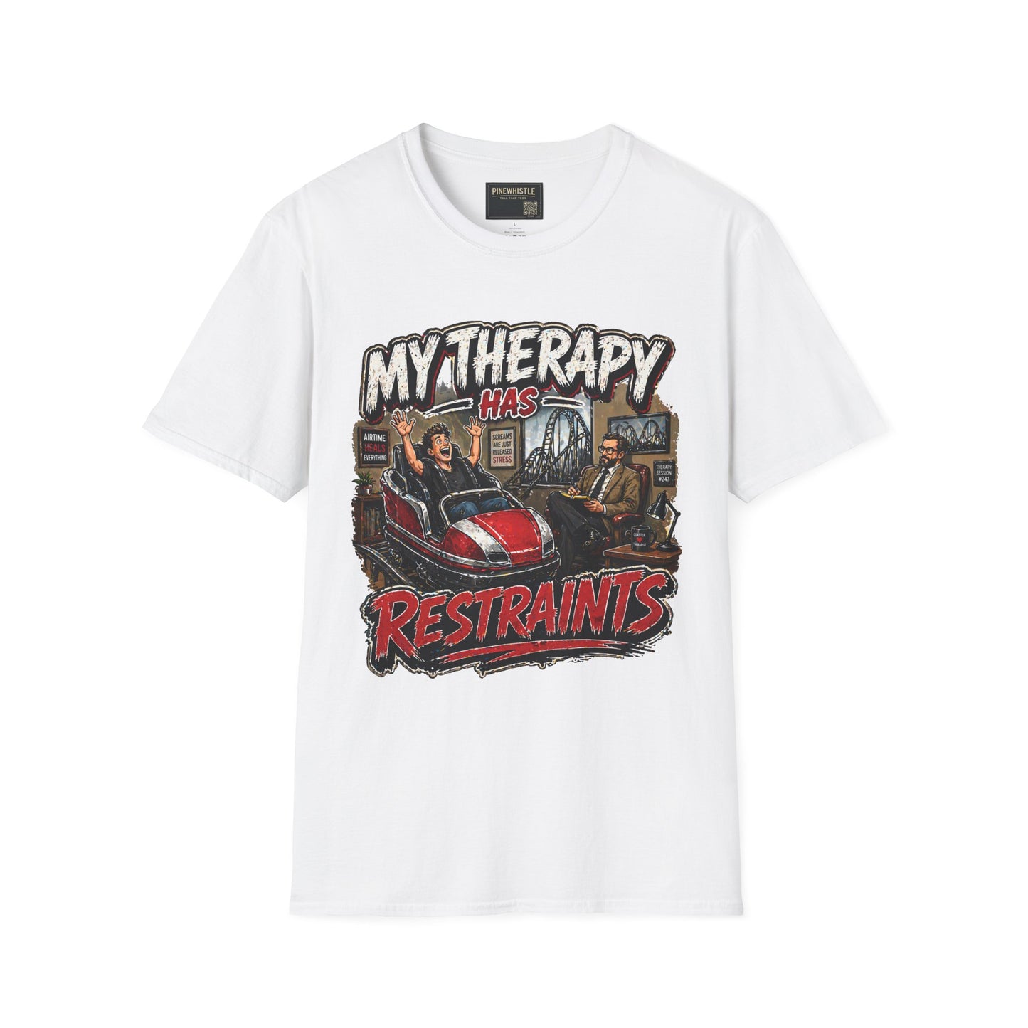 ‘My Therapy Has Restraints' Roller Coaster Tee