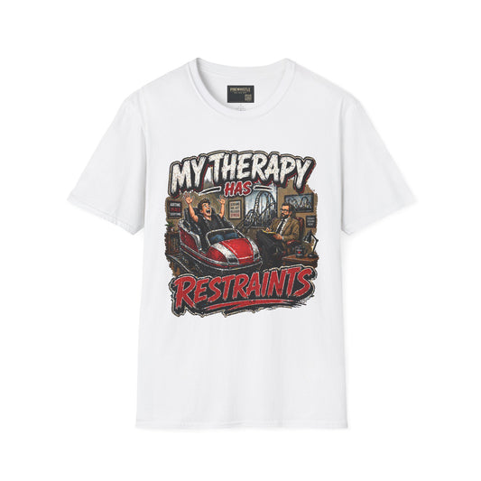 ‘My Therapy Has Restraints' Roller Coaster Tee