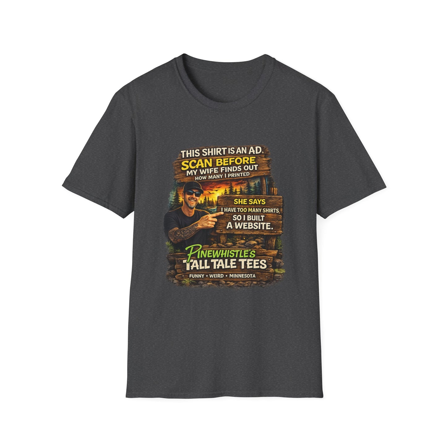 ‘Scan Before My Wife Finds Out’ Graphic Tee