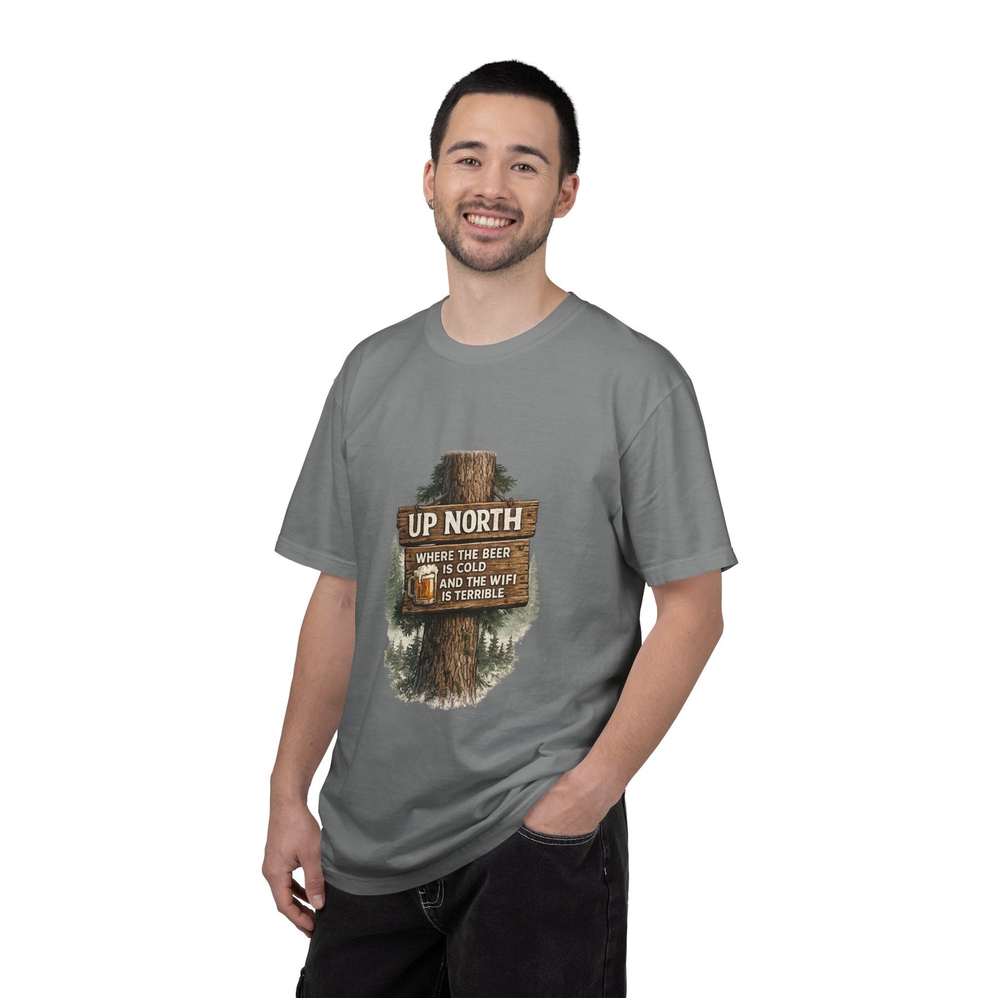 ‘Up North’ Wood Sign Tee