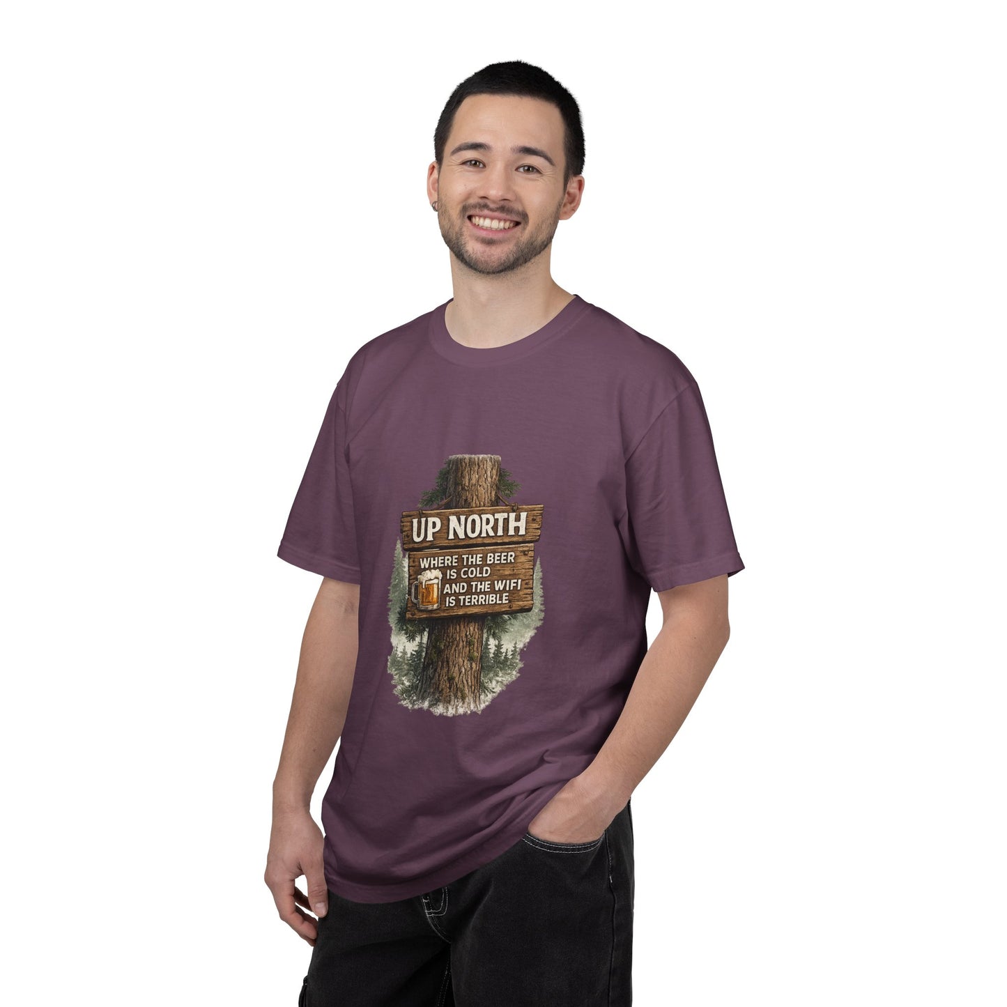 ‘Up North’ Wood Sign Tee