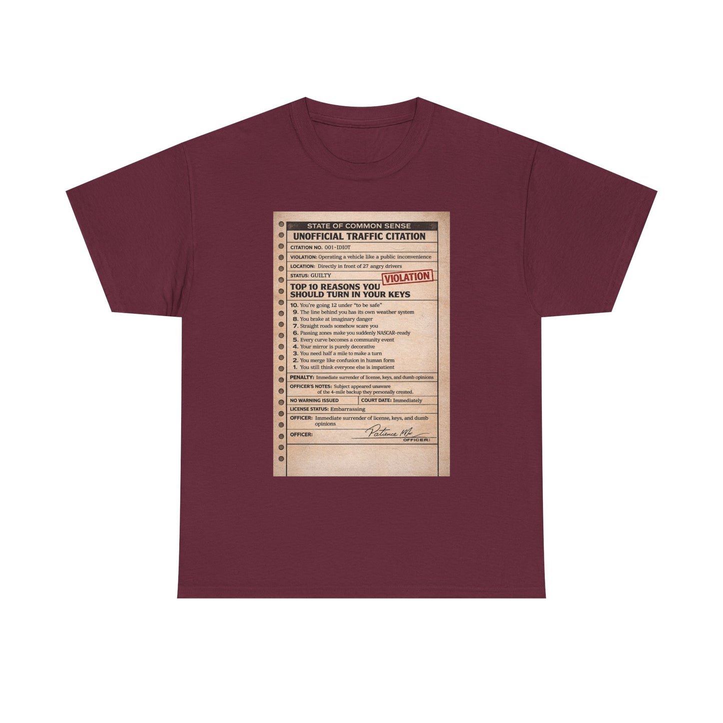 ‘You Can’t Drive’ tee