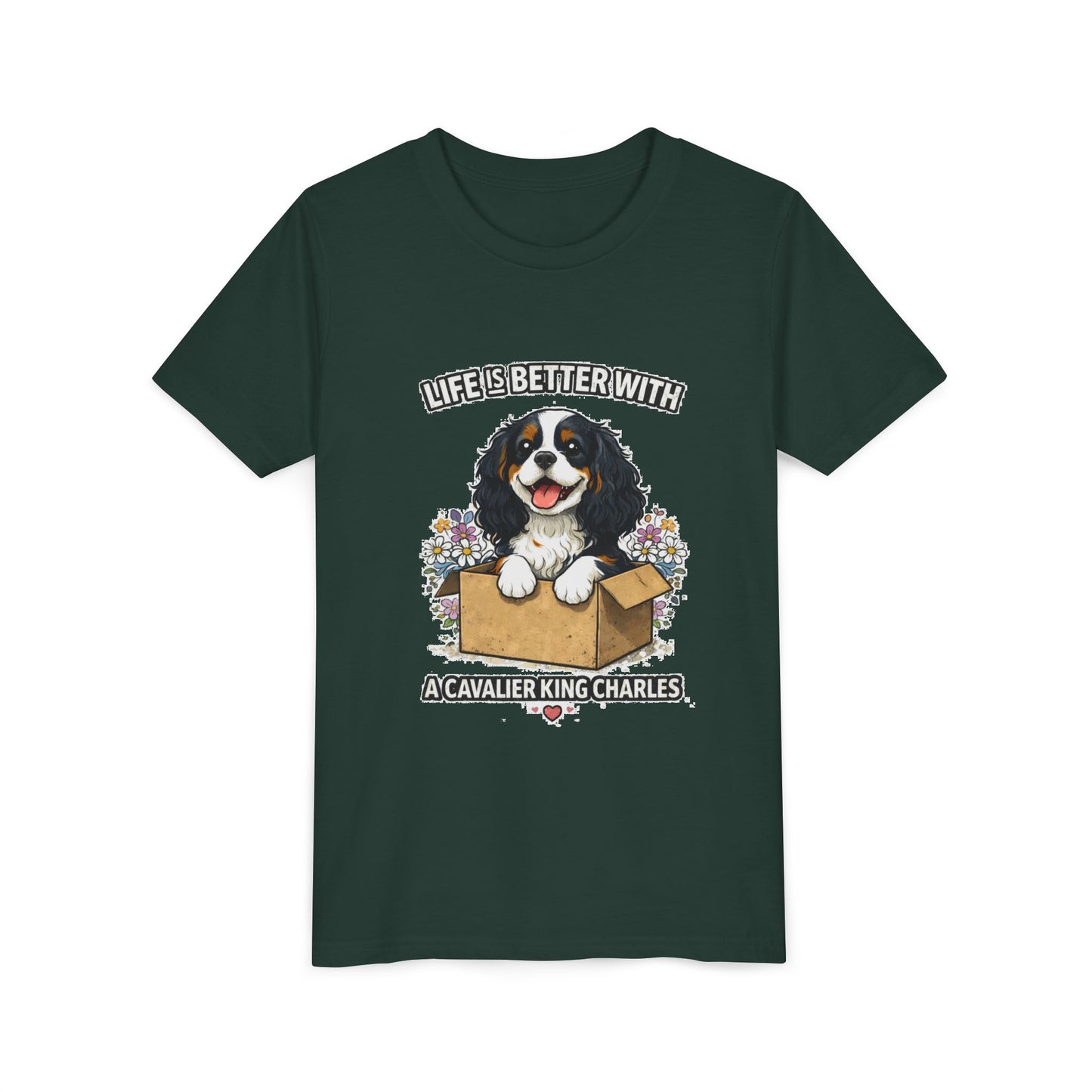 ‘Life Is Better With A Cavalier King Charles’ Youth Tee