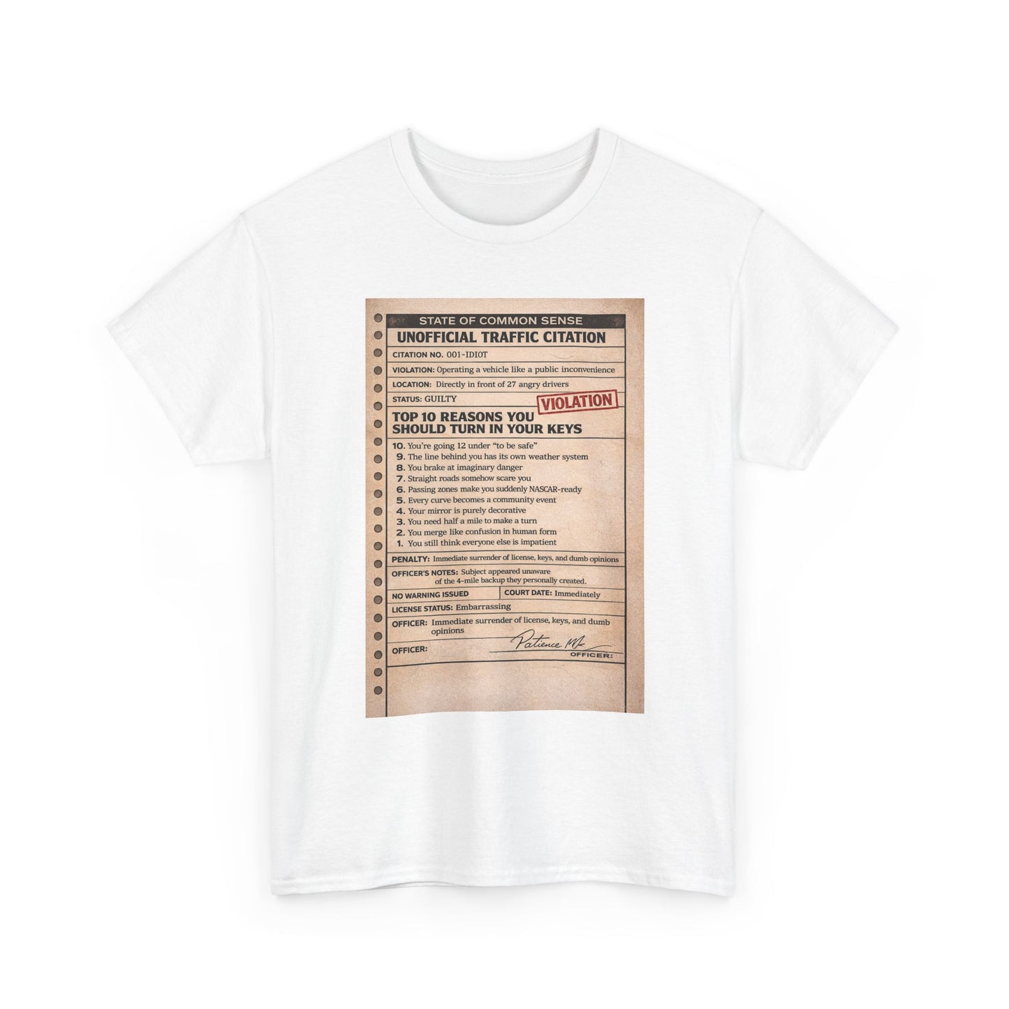 ‘You Can’t Drive’ tee