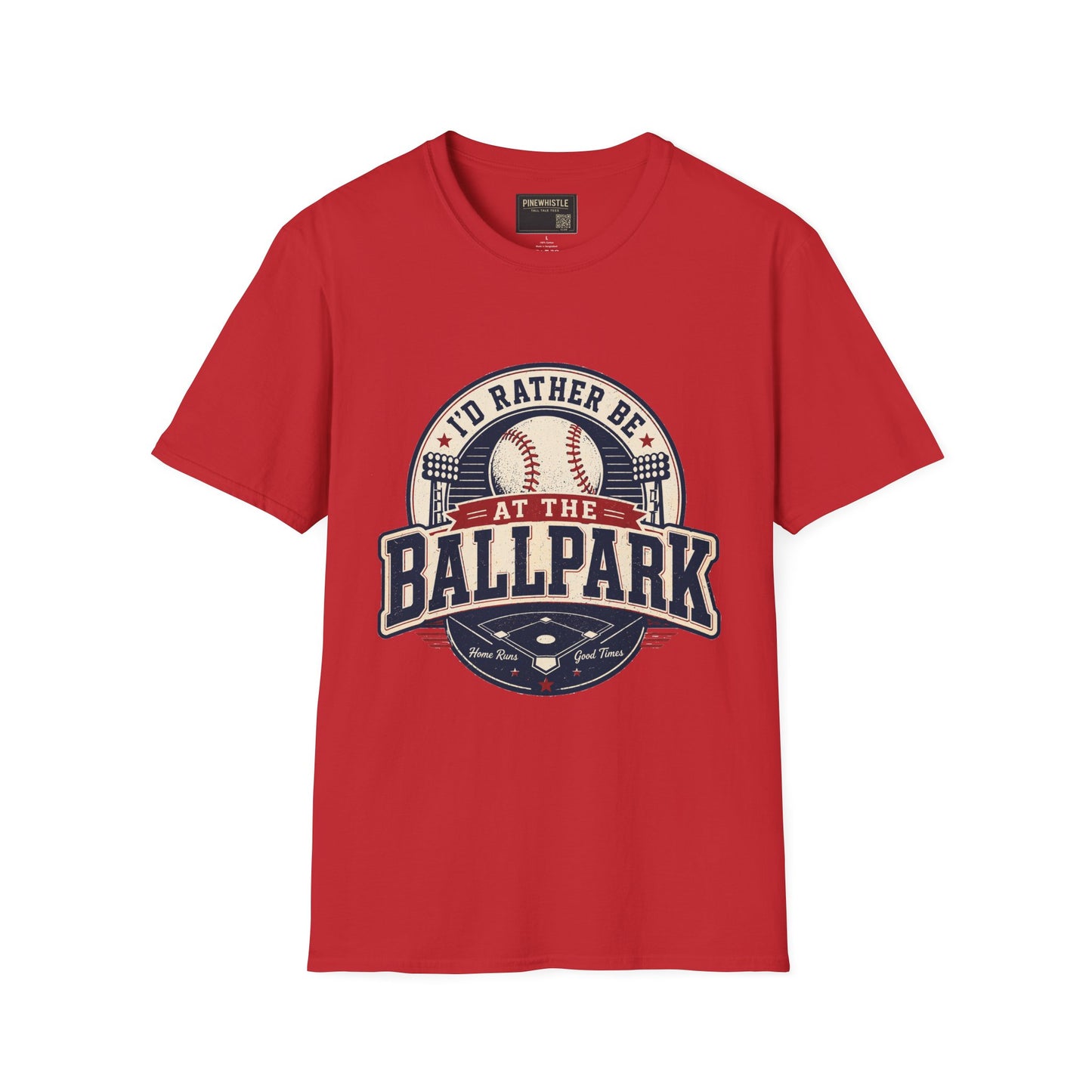 ‘I'd Rather Be At The Ballpark’ Baseball Tee