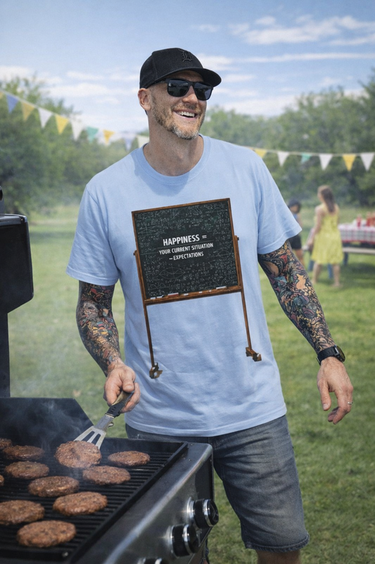 ‘Happiness vs Expectations’ Tee