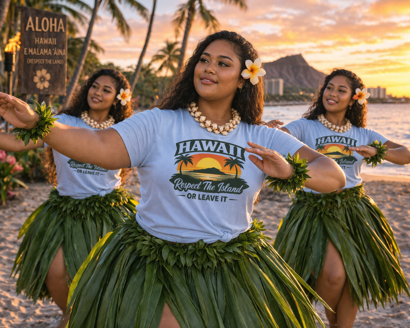 Hawaii ‘Respect The Island or Leave It’ Tee