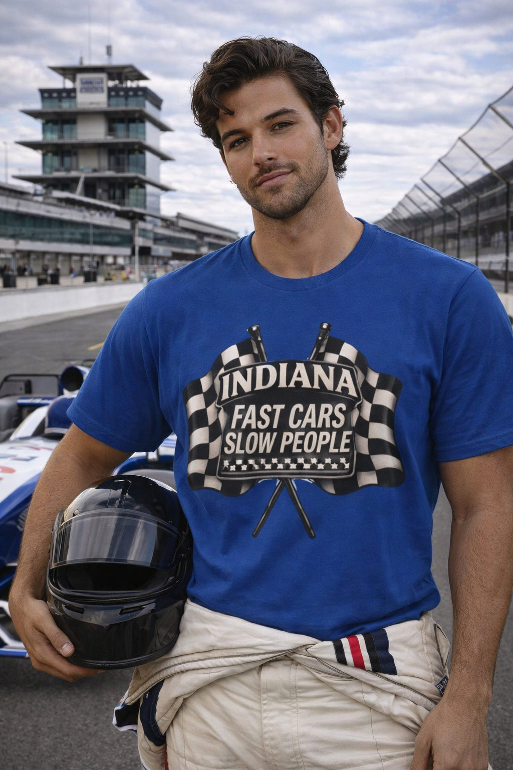 Indiana ‘Fast Cars Slow People’ Tee