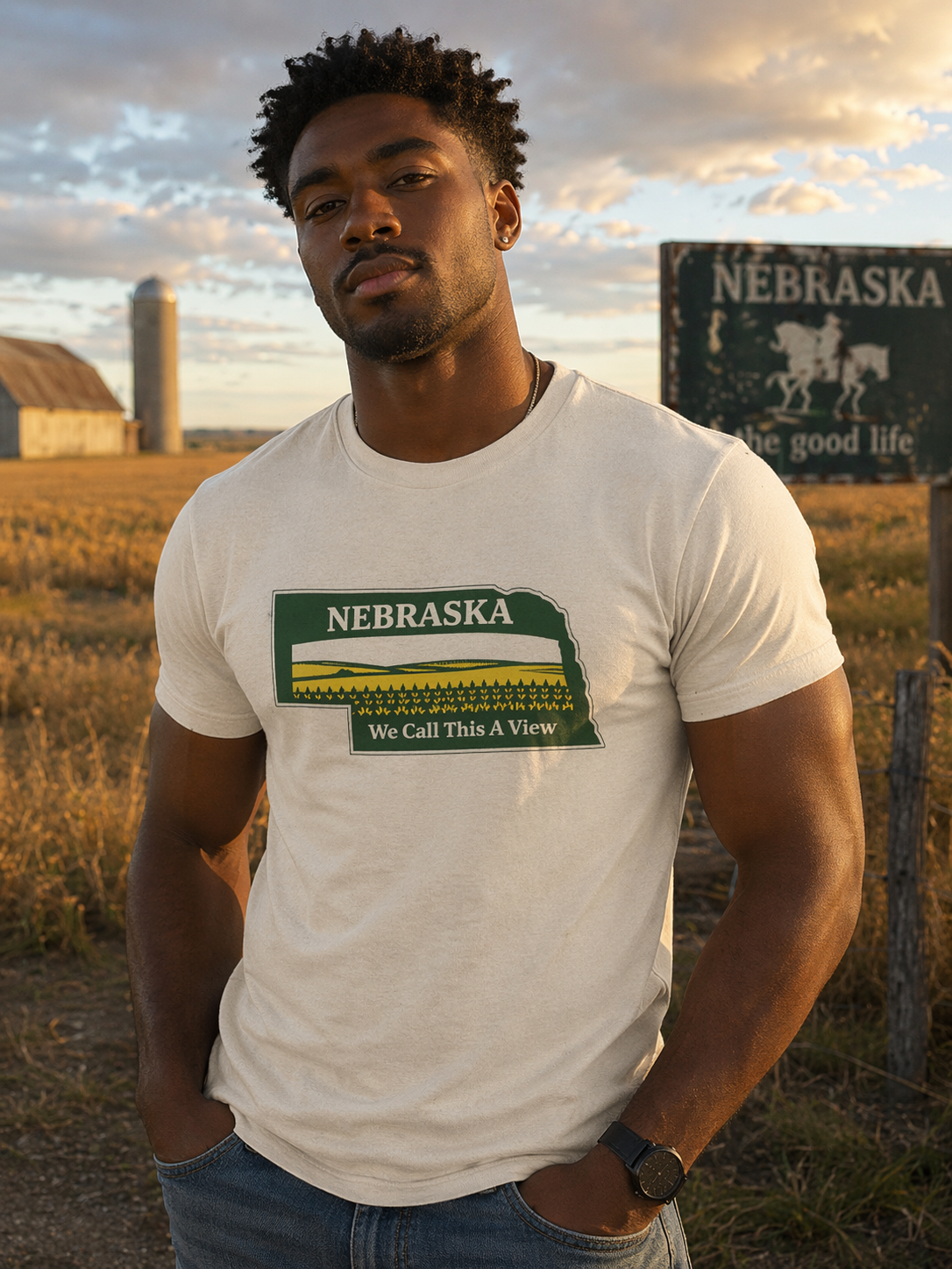 Nebraska 'We Call This A View' Tee