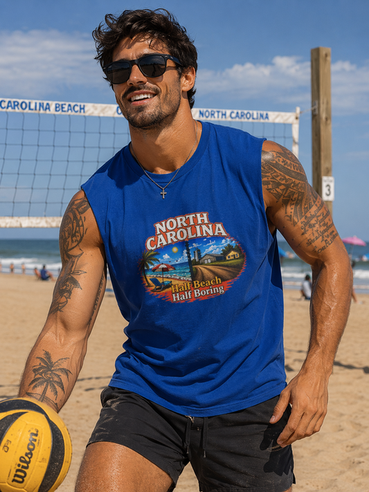 North Carolina ‘Half Beach Half Boring" Tee