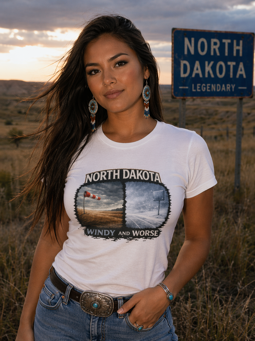 North Dakota 'Windy and Worse' Tee