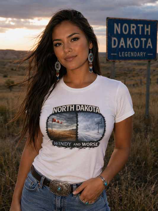 North Dakota 'Windy and Worse' Tee