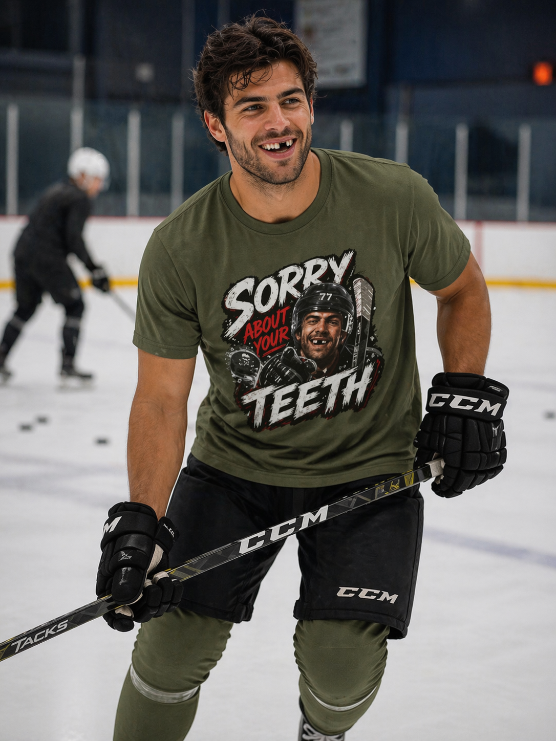 Hockey 'Sorry About Your Teeth' Tee