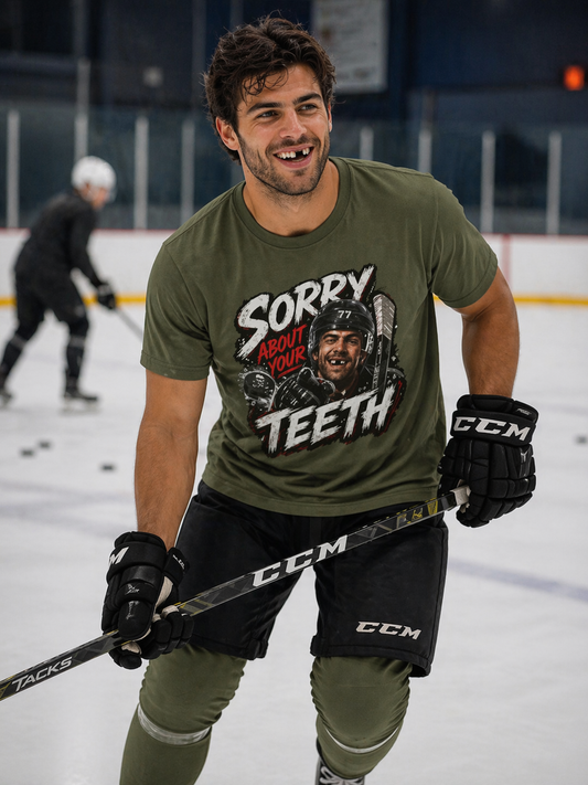 Hockey 'Sorry About Your Teeth' Tee