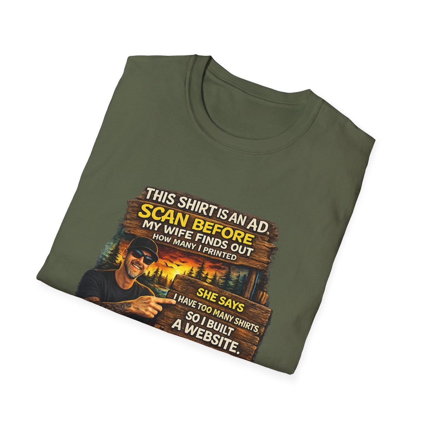 ‘Scan Before My Wife Finds Out’ Graphic Tee