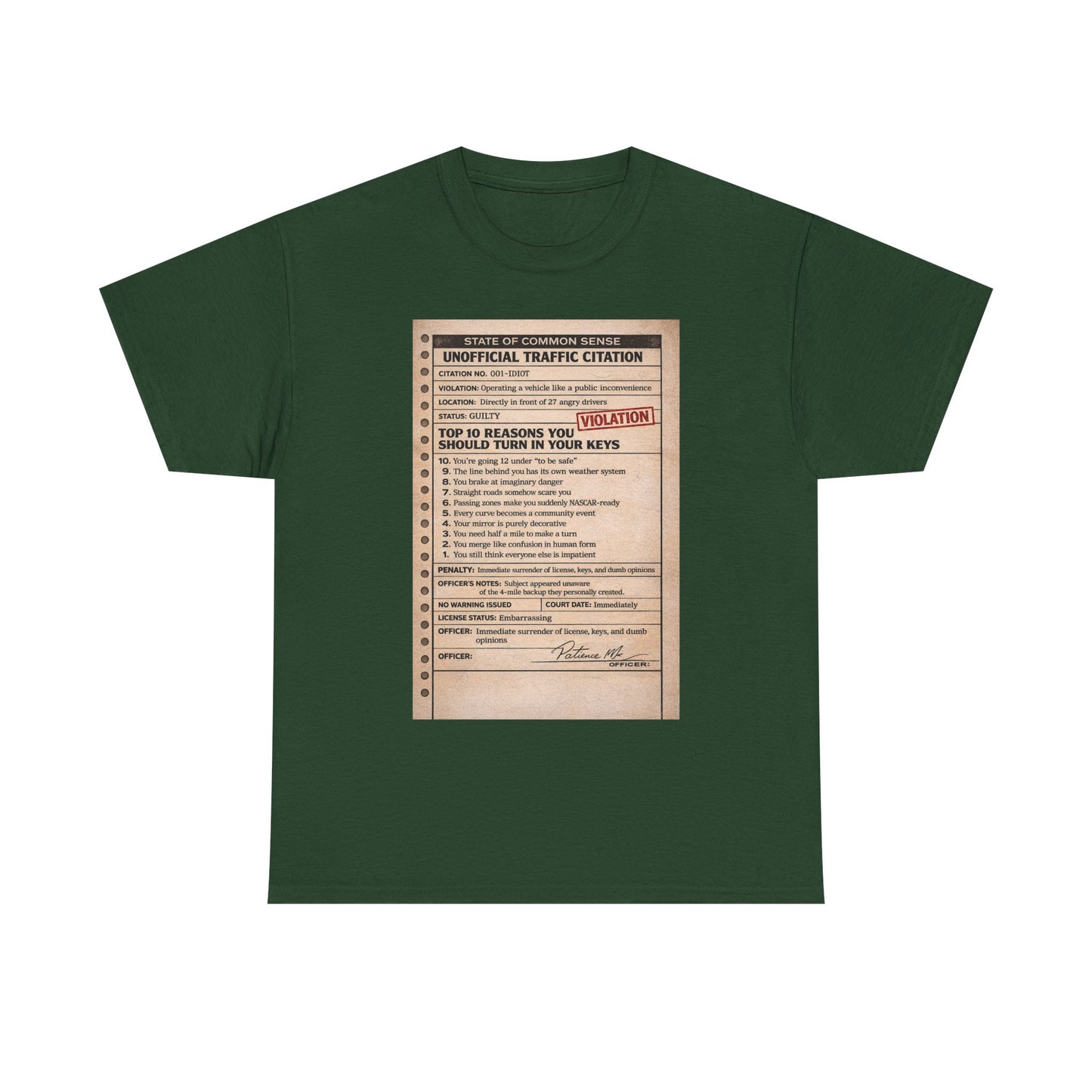 ‘You Can’t Drive’ tee