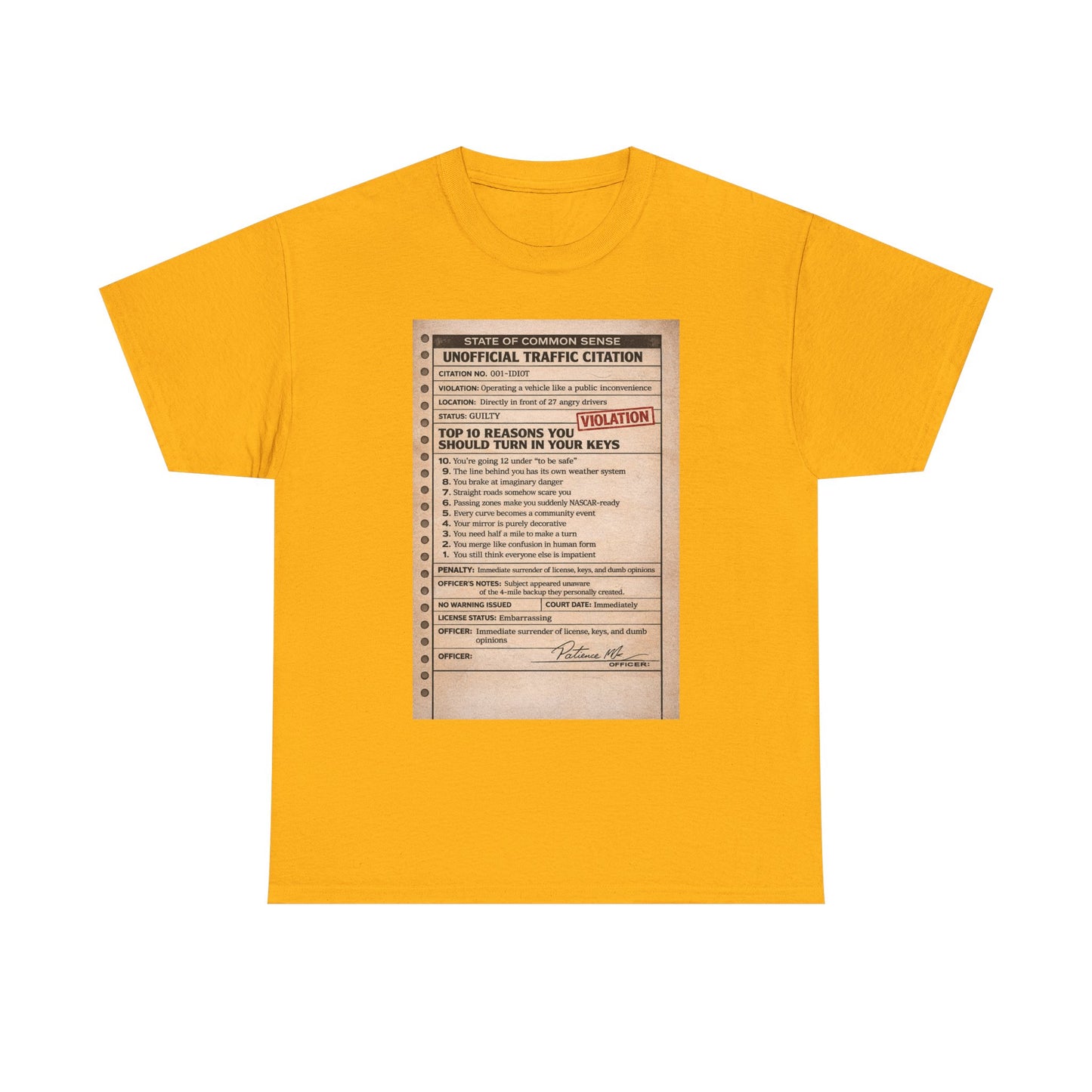 ‘You Can’t Drive’ tee