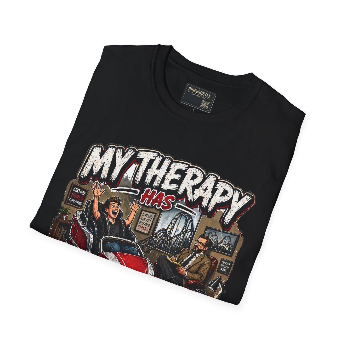 ‘My Therapy Has Restraints' Roller Coaster Tee