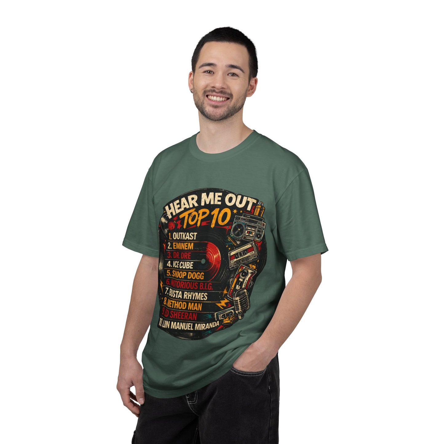 ‘Hear Me Out’ Top 10 Rap Legends Tee