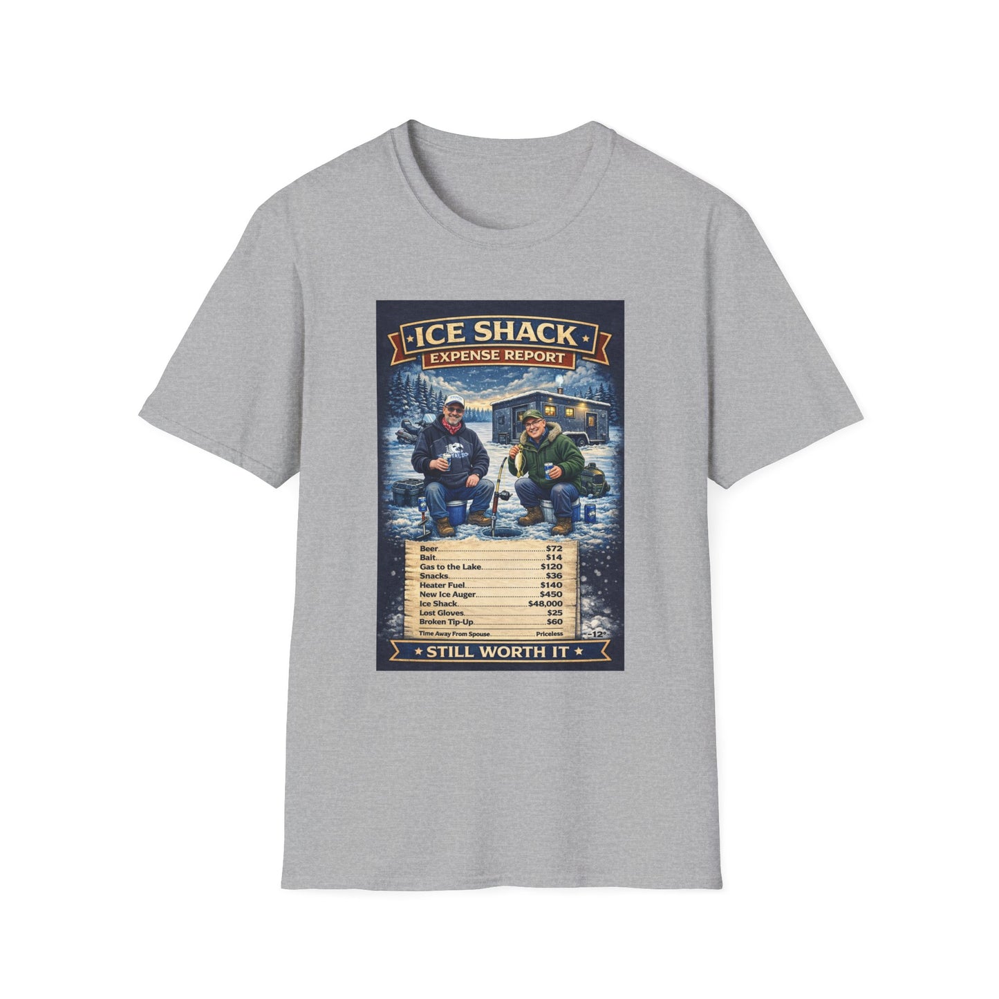 ‘Ice Shack Expense’ Report Tee