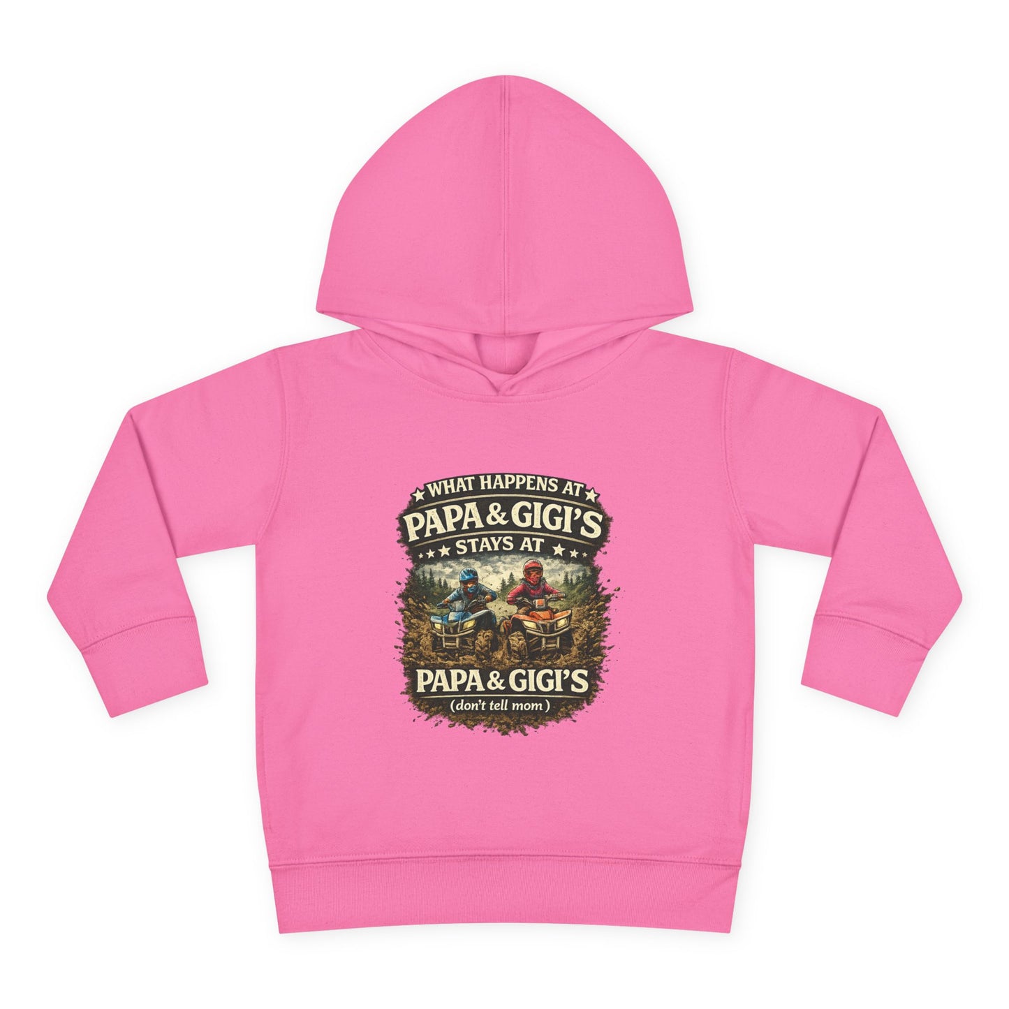 ‘What Happens at Papa & Gigi's Stays at Papa & Gigi's’ Toddler Hoodie