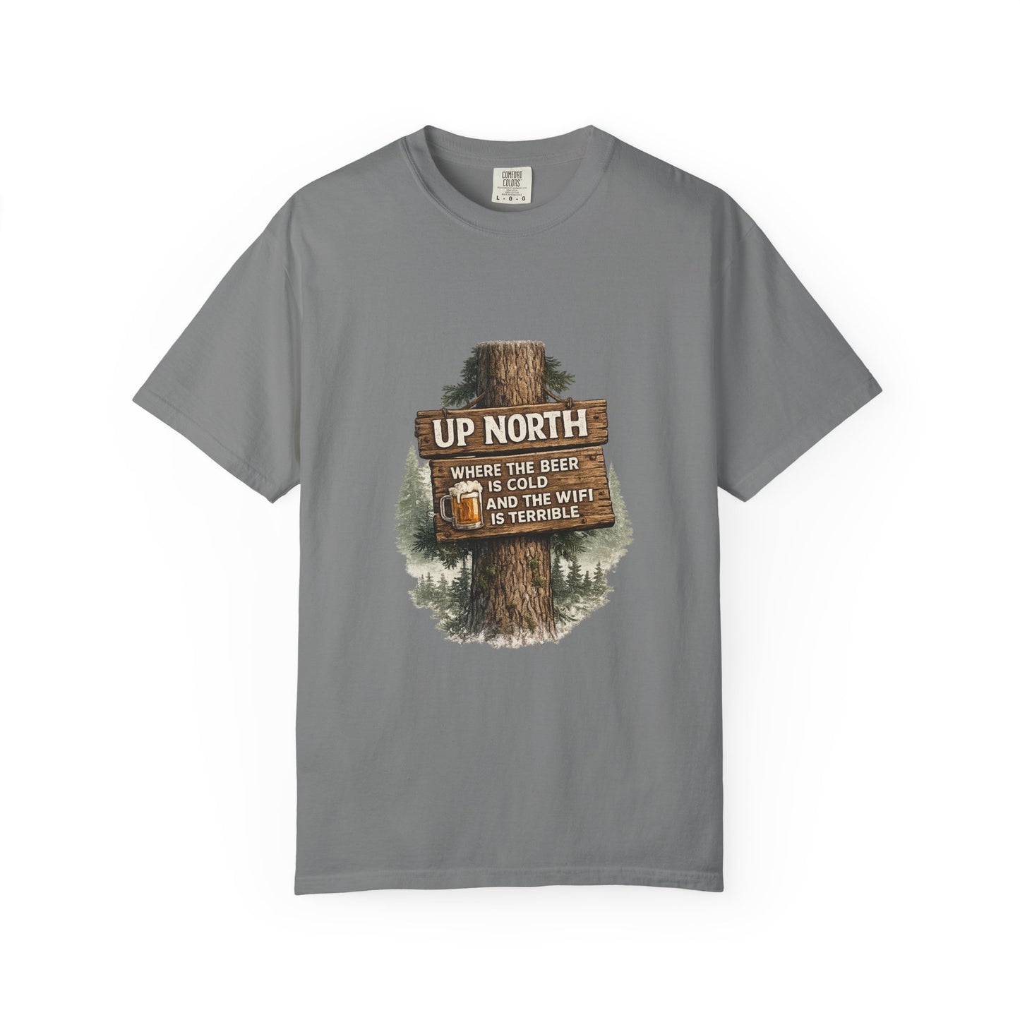 ‘Up North’ Wood Sign Tee
