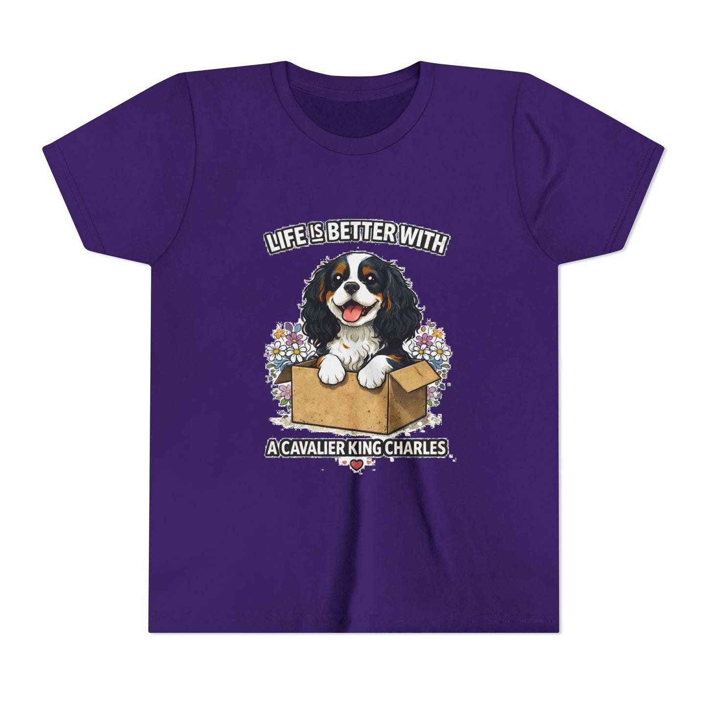 ‘Life Is Better With A Cavalier King Charles’ Youth Tee