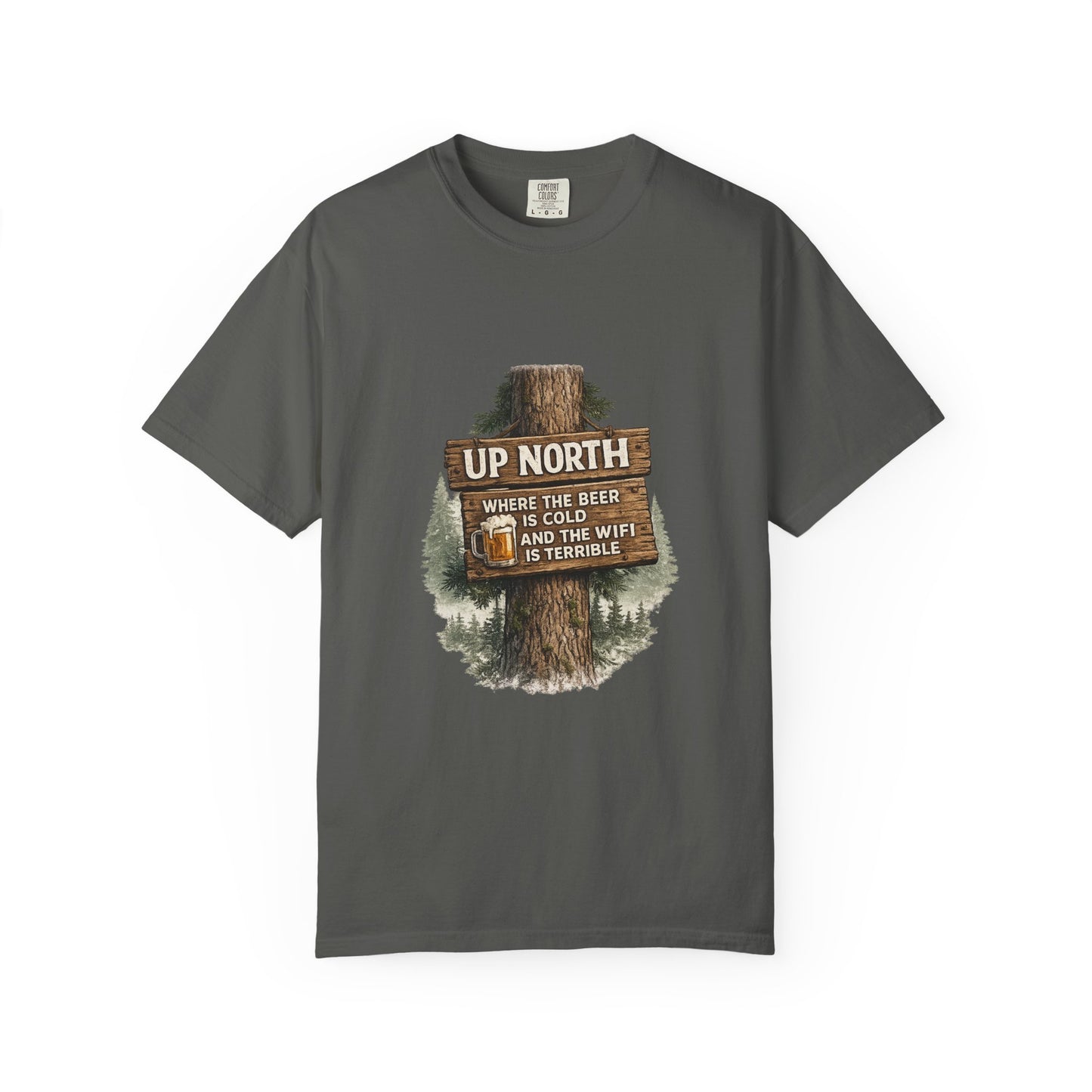 ‘Up North’ Wood Sign Tee