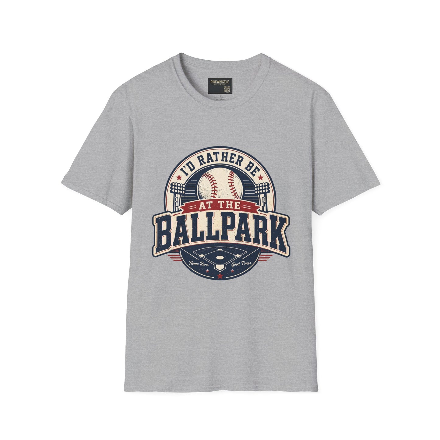 ‘I'd Rather Be At The Ballpark’ Baseball Tee